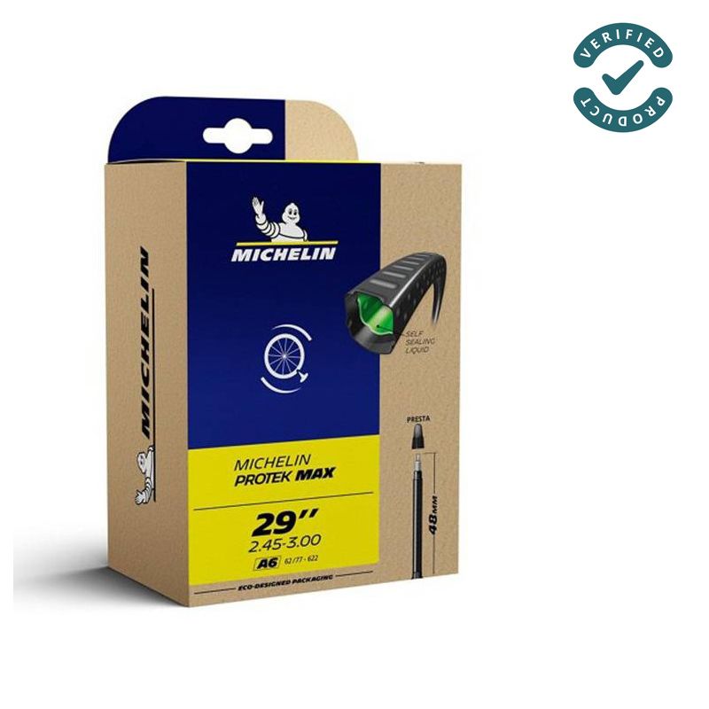 Cámara Michelin A6 Protek Max 29x2.40‑3.00 Presta 48 mm (62‑77/622)