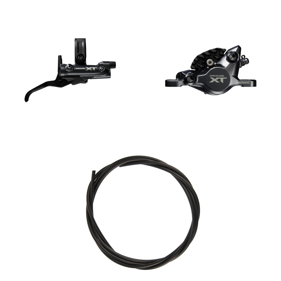 Freno SHIMANO DEORE XT M8200 Trasero Derecho – 2 Pistones, Resina, Negro