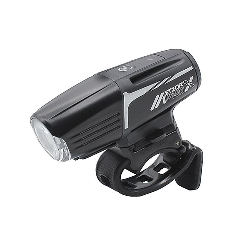 Luz Delantera Moon Meteor‑X Auto – 450 Lúmenes, USB, Negro