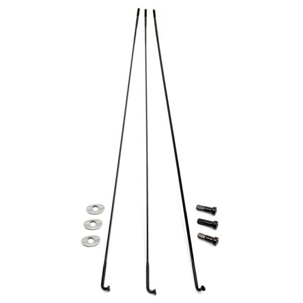 ZIPP 246mm CX-Sprint J-Bend External Spoke Kit Black