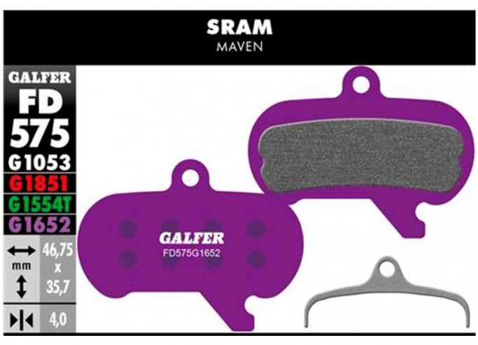 Pastillas de Freno GALFER G1652 E‑Bike SRAM Maven