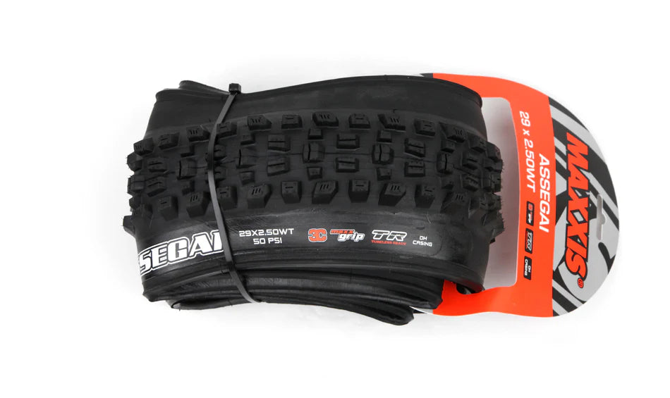 MAXXIS Assegai 29x2.50 3C Maxx Grip DH Casing Wide Trail Tubeless Ready Tire