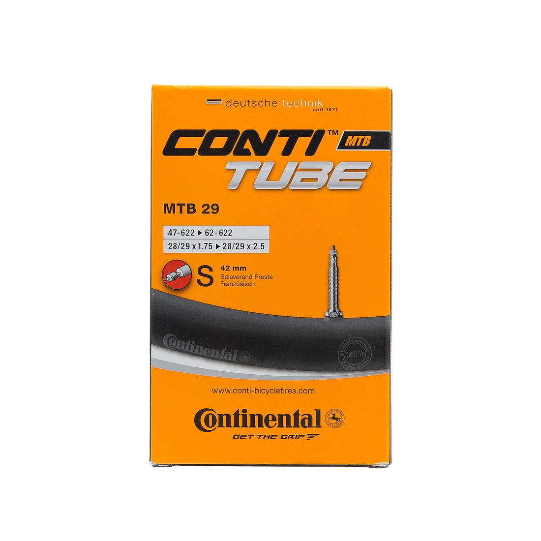 Cámara CONTINENTAL MTB 29x1.75-2.50 Presta 42MM (47-62/622)