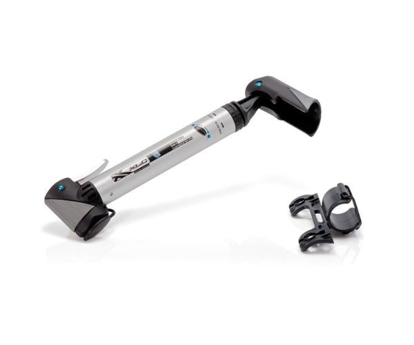 Minibomba Telescópica XLC PU-T02 7 Bar Cabeza Dual Plata