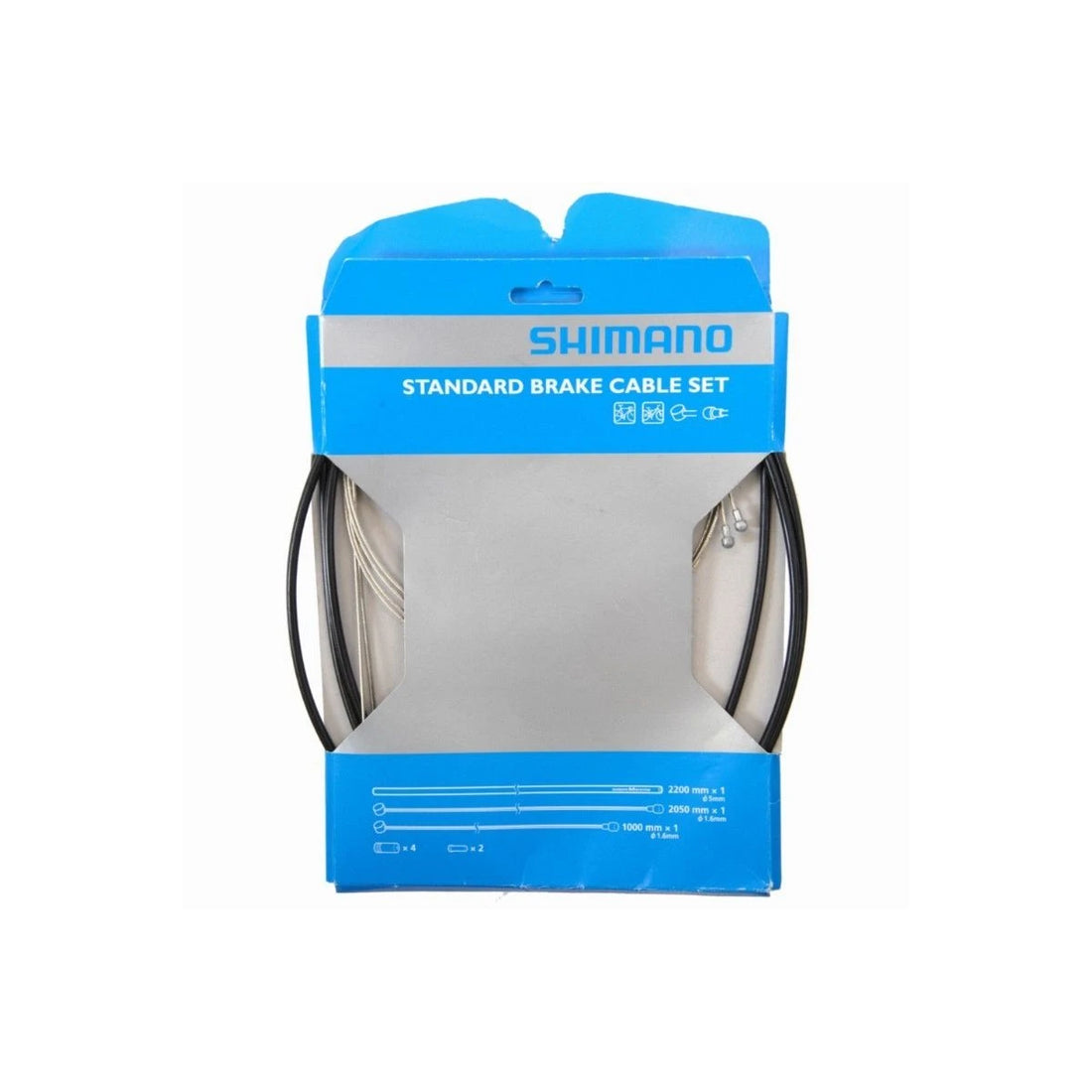 Kit SHIMANO Cable y Funda de Freno para Rueda Delantera y Trasera