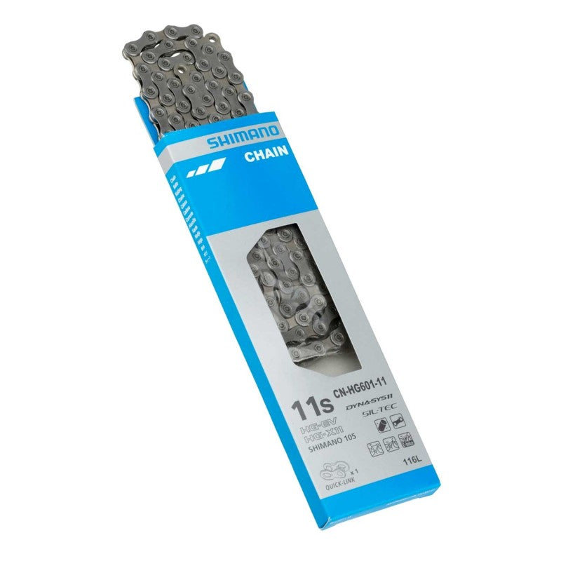 Cadena SHIMANO HG601 11V 116 Eslabones Quicklink Road/MTB