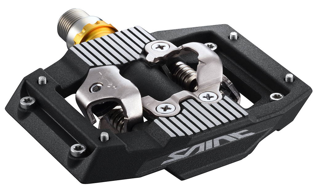 Pedales SHIMANO Saint PD-M821 Fijación 1 Cara Aluminio Negro/Plata/Oro
