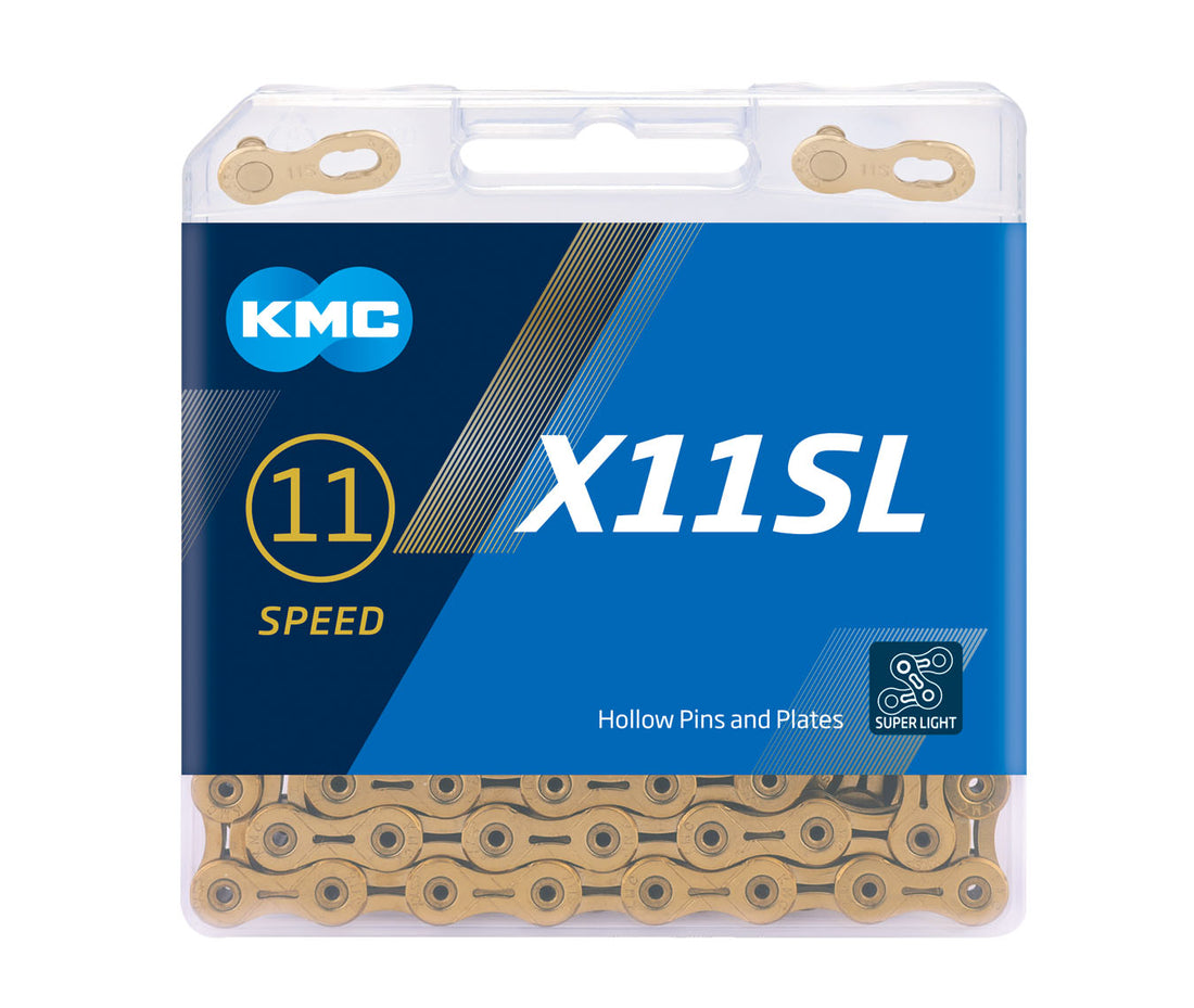 Cadena KMC X11 SL Ti-N (Oro) 11V 118 Eslabones