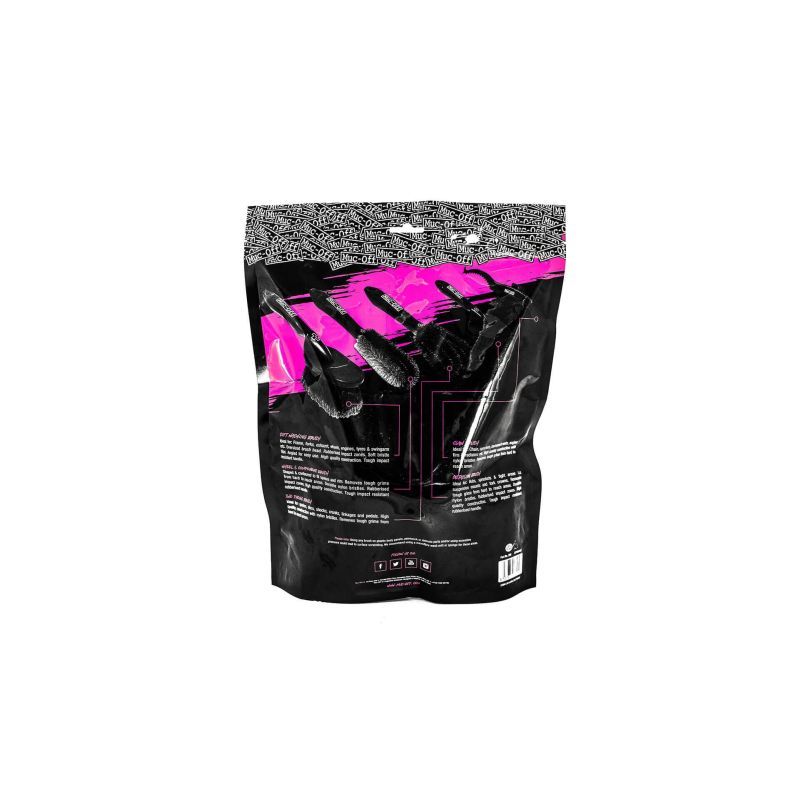 Kit de 5 Cepillos Muc‑Off Premium para Limpieza de Bicicleta – Cassette, Transmisión y Ruedas