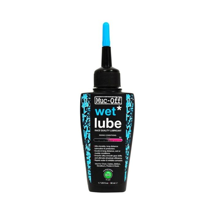 Lubricante de Cadena MUC-OFF Bio Wet Lube 50 ml – Clima Húmedo