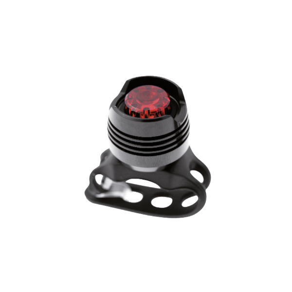 Luz trasera WAG metal, beterías incluidas, negro