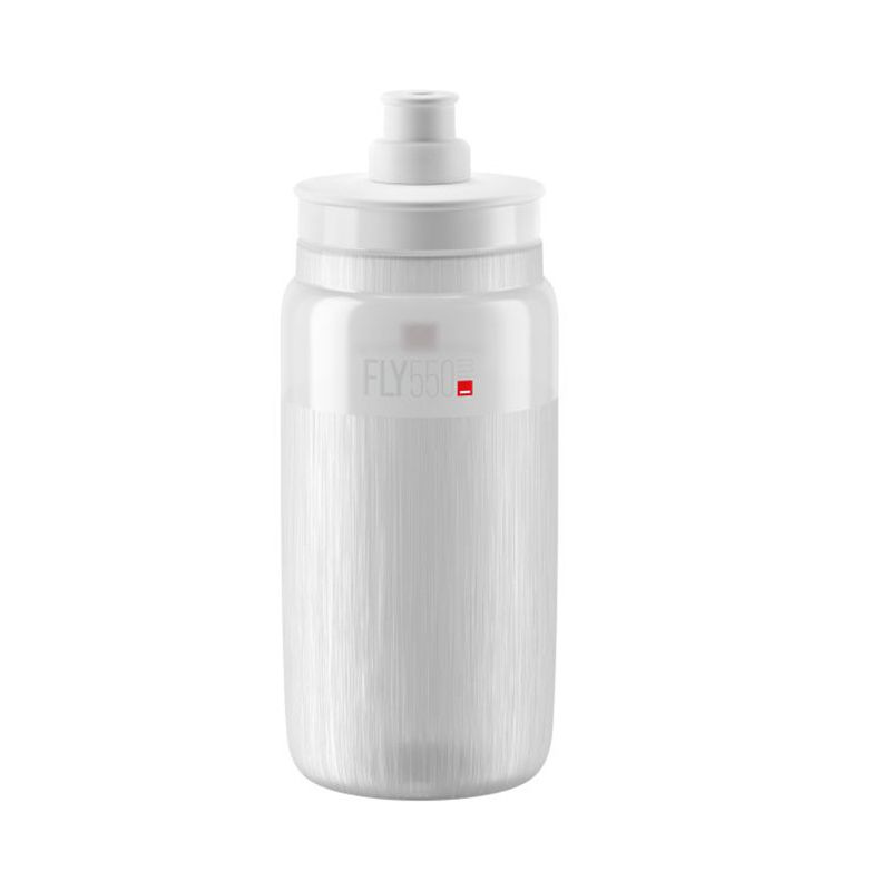 Bidón ELITE Fly Transparente con Logo Gris 550 ml