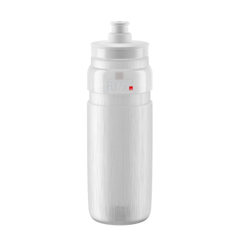 Bidón ELITE Fly Tex Transparente con Logo Gris 750 ml