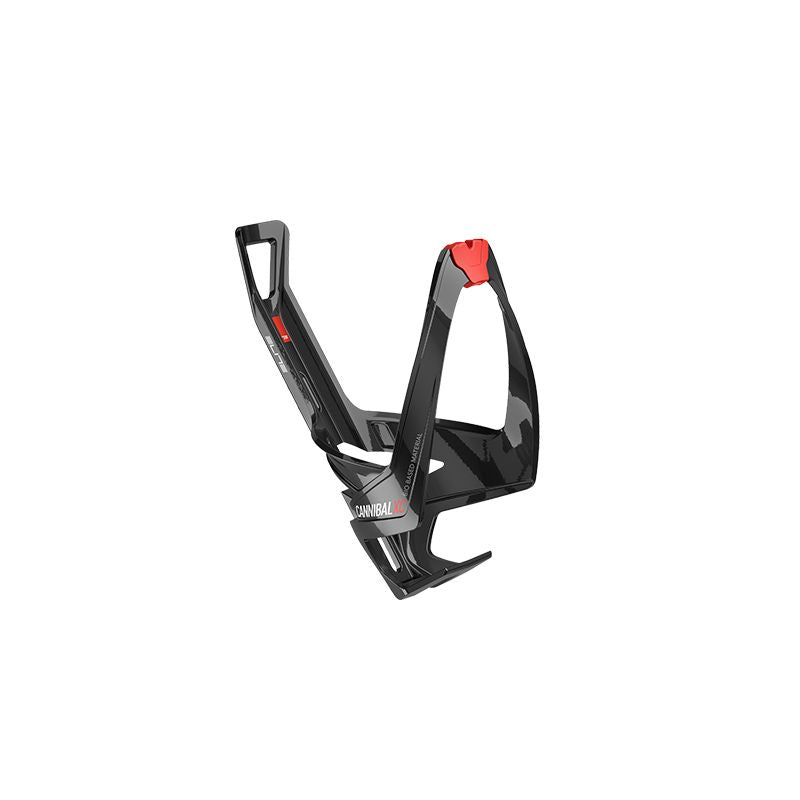 Portabidón ELITE Cannibal XC Negro Brillo/Rojo