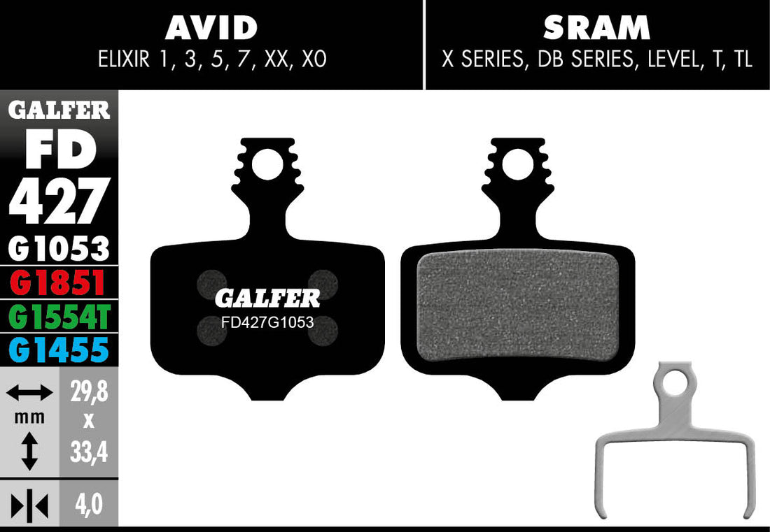Pastillas de Freno Galfer Avid Elixir / SRAM XX Disco FD427G1053
