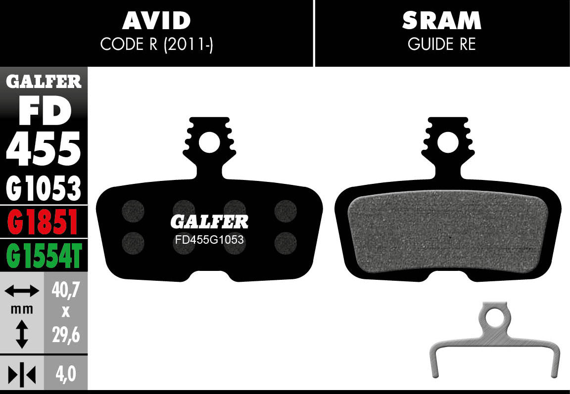 Pastillas de Freno Galfer Avid Code R 11 Disco FD455G1053