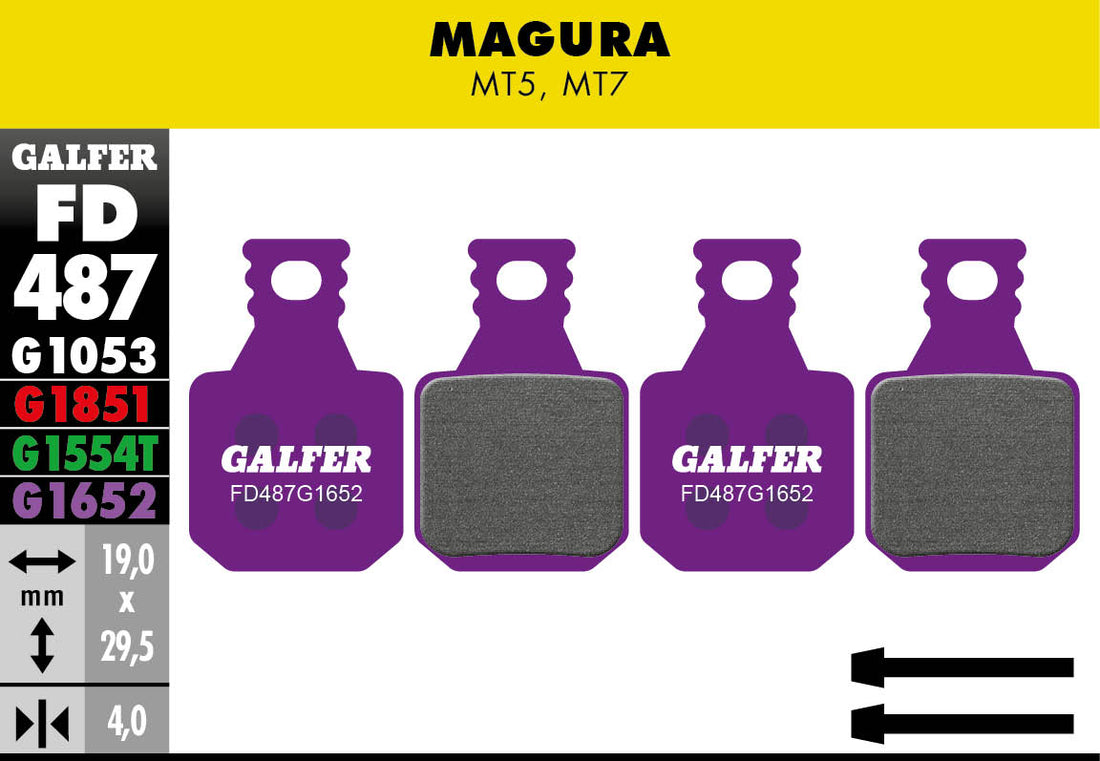 Pastillas de Freno GALFER G1652 E‑Bike Magura MT5 / MT7