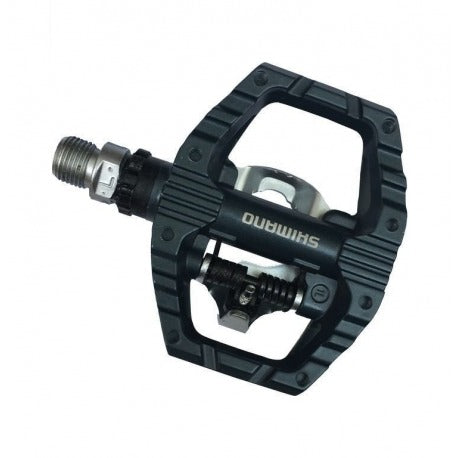 Pedales SHIMANO SPD PD-EH500 - Fijación 1 Cara, Sin Reflectante, Negro